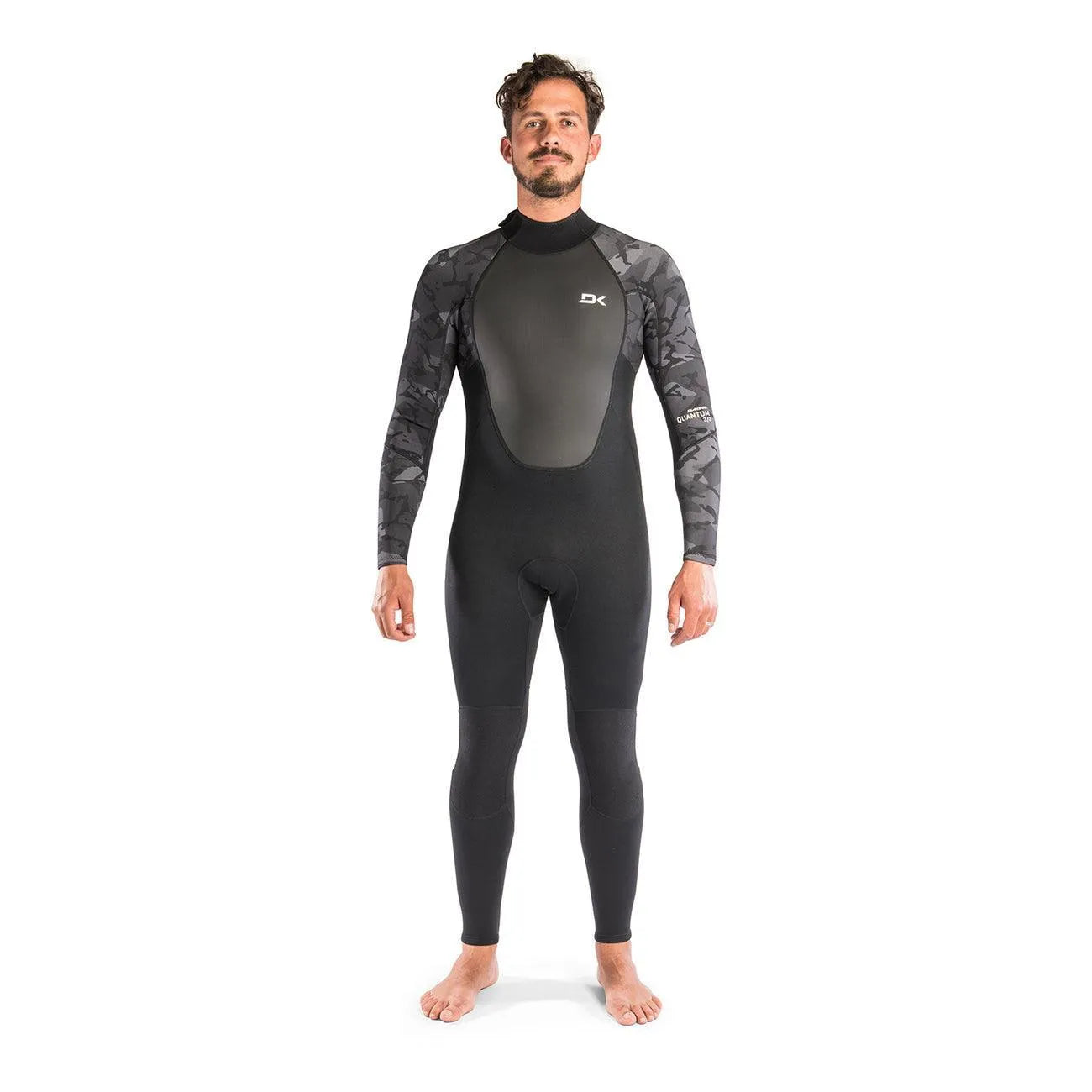 Dakine Mens Quantum Back Zip 3/2mm GBS Full Wetsuit (Black Camo