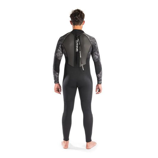 Dakine Mens Quantum Back Zip 3/2mm GBS Full Wetsuit (Black Camo / White) - Bob Gnarly Surf