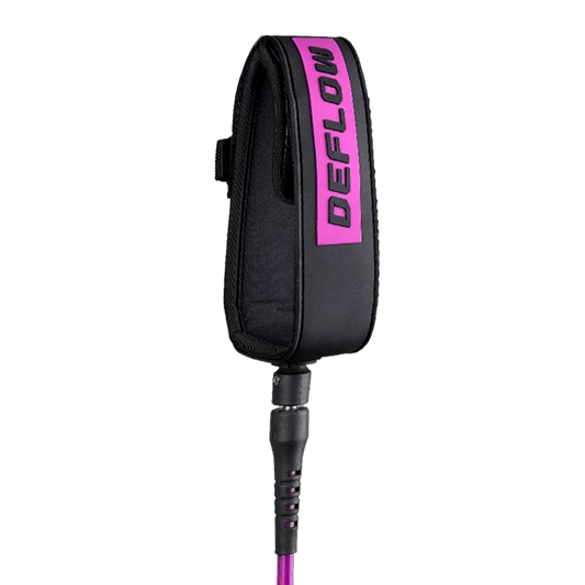 Deflow Core Leash leash Deflow Surf fuchsia 5ft 6mm