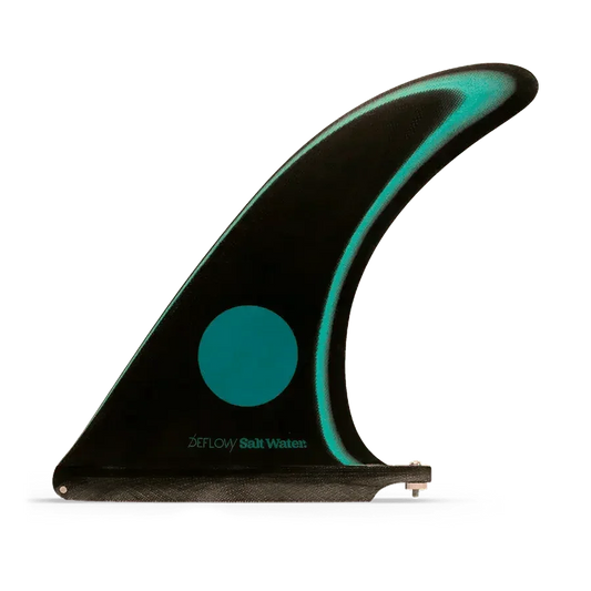 Deflow salt water 9.8" longboard fin longboard fin Deflow Surf Black 9.8"