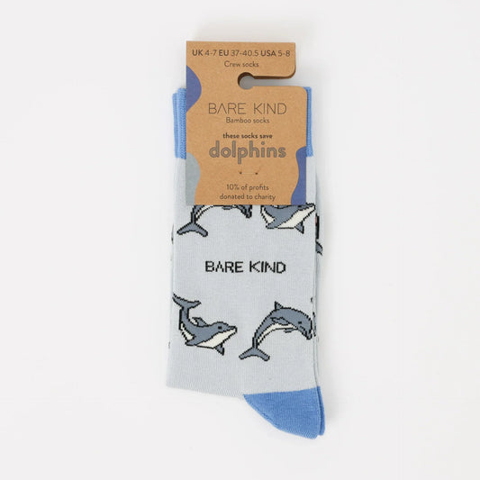 Save the Dolphin Bamboo Socks Socks Bare Kind