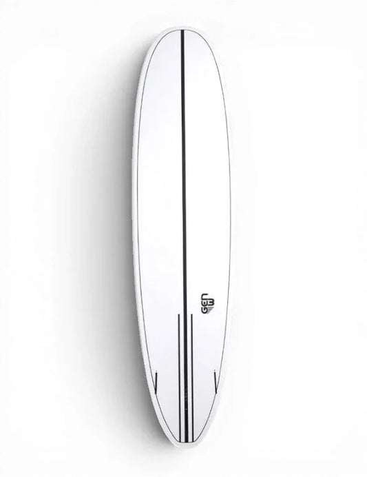 Cortez Fugitive Surfboard White 8'0" Mini Mal Cortez