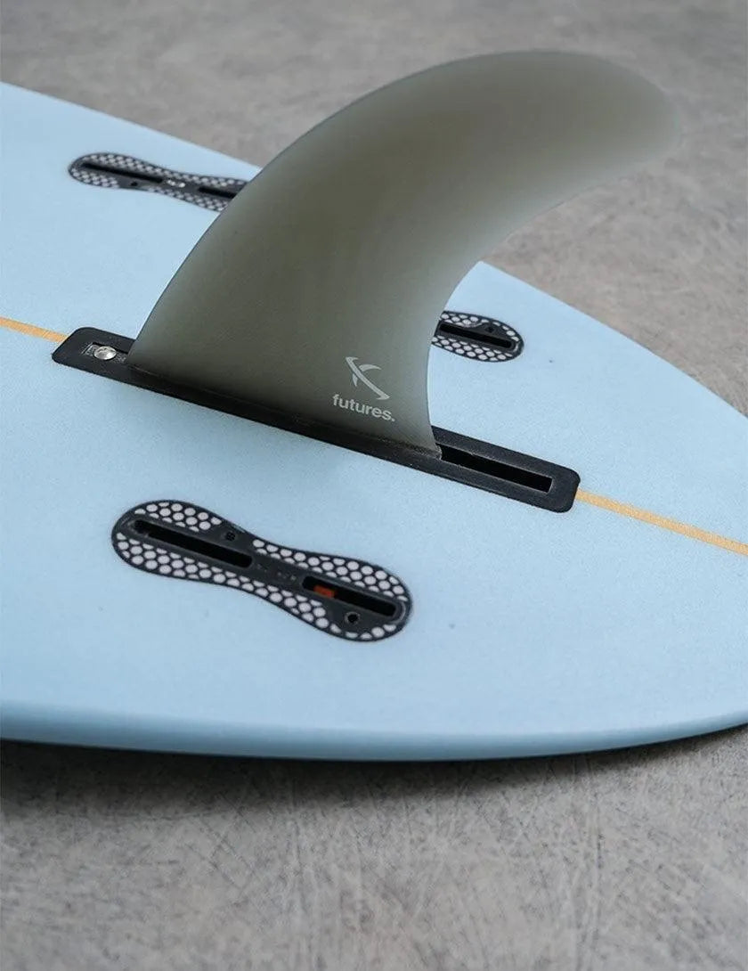 Futures Lost 6.25″ Single Fin Fibreglass Grey Smoke US Box - Bob Gnarly Surf
