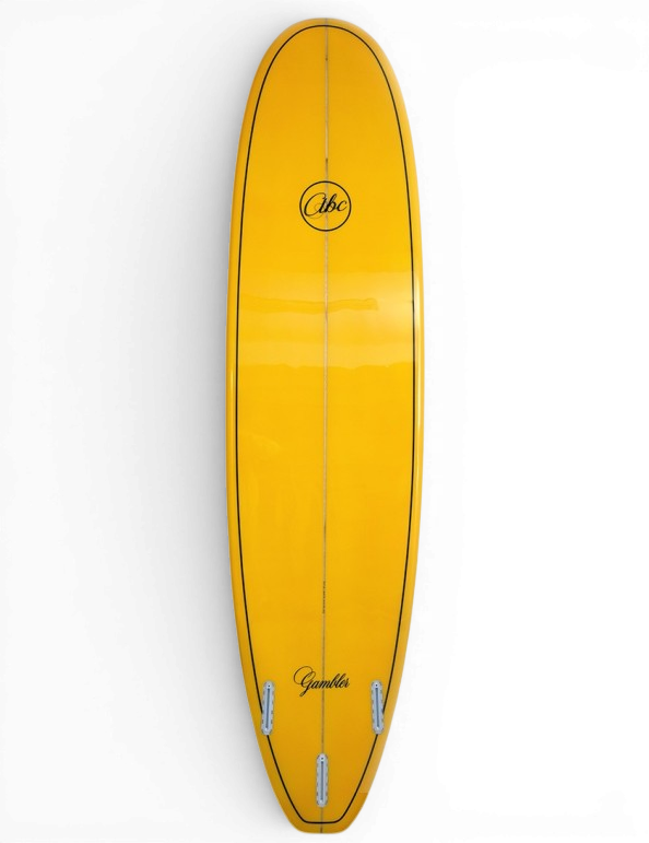 ABC Gambler Surfboard Yellow 7'6" Mini Mal ABC