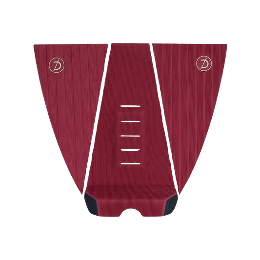Deflow 3 Piece Traction deck grip Deflow Surf Burgundy 3 piece