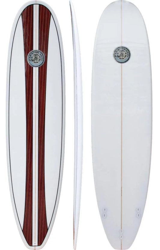 Hawaiian Soul Mini Mal Surfboard Dark Veneer Surfboards Hawaiian Soul