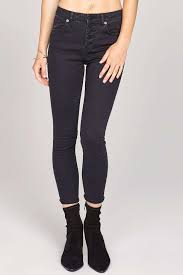 Amuse society Sure thing denim pant ladies trousers Amuse Black 26