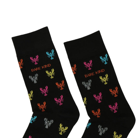 Save the Lobster Small Motif Bamboo Socks Socks Bare Kind