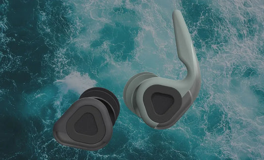 SurfEars 4.0 Earplugs Surfers Ear Protection Kit Black Sage Colour Ear Plugs SurfEars