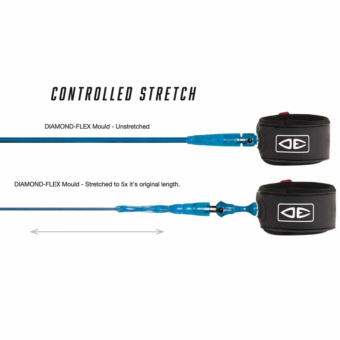 Ocean & Earth 5'0 Regular Comp Leash Green - Bob Gnarly Surf