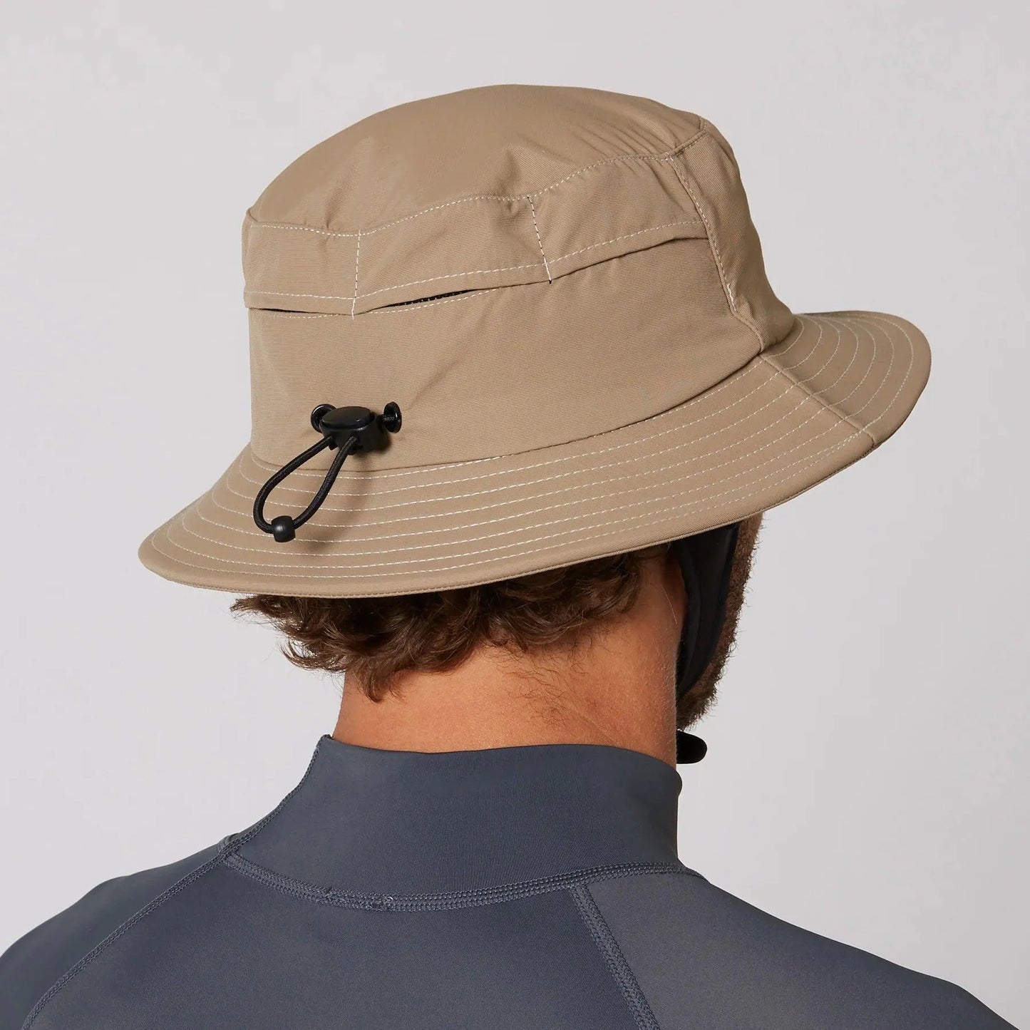 Ocean & Earth G-Land Lightweight Soft Peak Surf Hat Stone Surf Hat Ocean & Earth