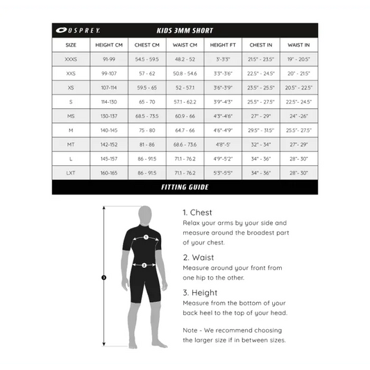 Osprey Origin Boys 3/2mm Shorty Wetsuit - Bob Gnarly Surf