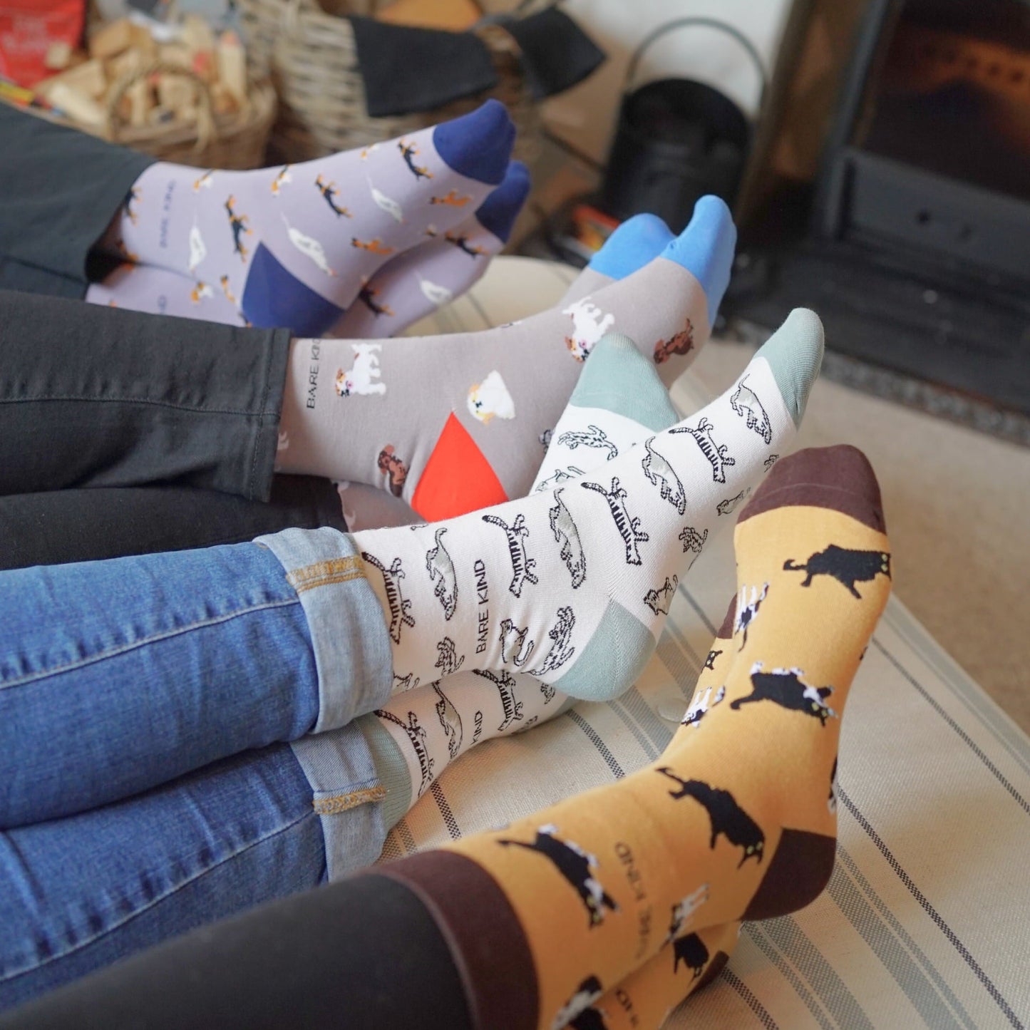 The Paws & Claws Bamboo Sock Set Socks Bare Kind