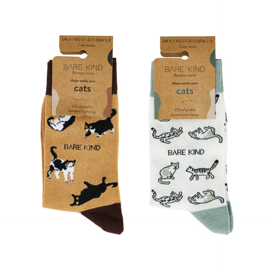 The Purr-fect Pair Bamboo Sock Set Socks Bare Kind