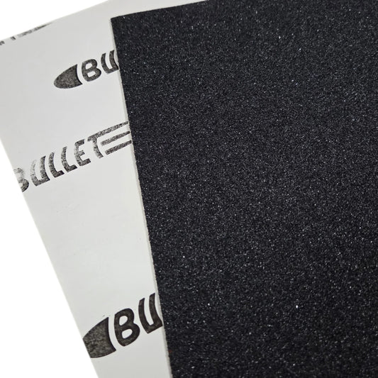 Bullet Black Griptape Skateboard 33x9" Pack of 20 Sheets Griptape Bullet