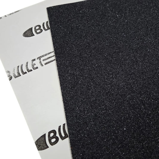 Bullet Black Griptape Skateboard 33x9" Single Sheet Combo Pad Set Bullet