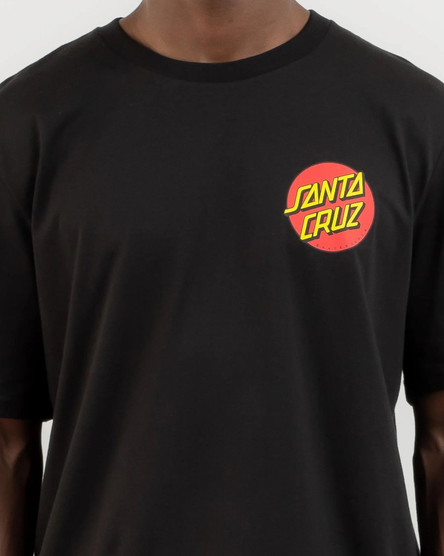Santa Cruz Classic Dot T-Shirt Black T-Shirt Santa Cruz