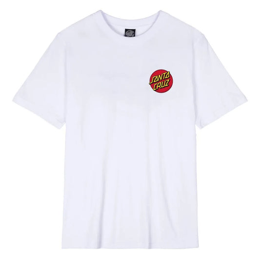 Santa Cruz Classic Dot Womens T-Shirt White - Bob Gnarly Surf