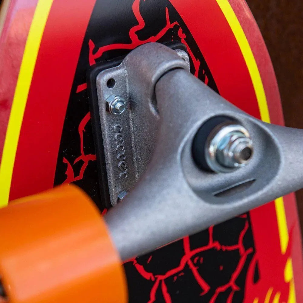 Santa Cruz Flame Dot Shark Carver CX Surfskate Surfskate Santa Cruz