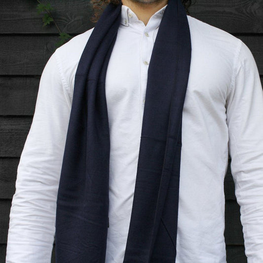 Navy Bamboo Scarf Scarves Swole Panda