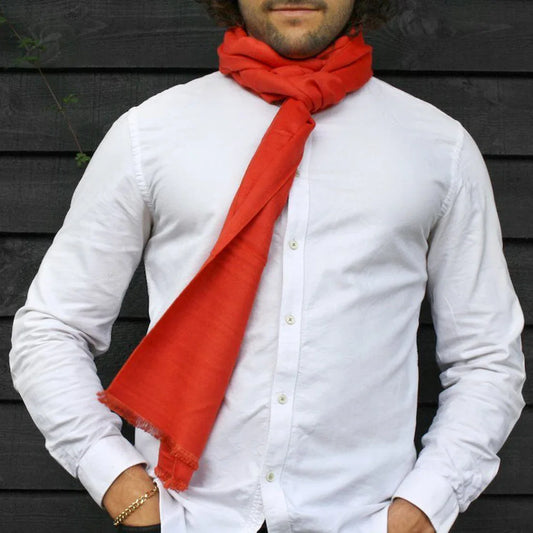 Tangerine Orange Bamboo Scarf Scarves Swole Panda