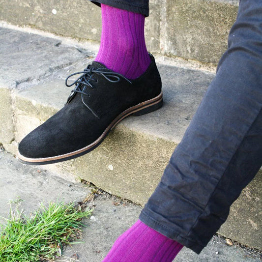 Deep Purple Bamboo Socks Socks Swole Panda