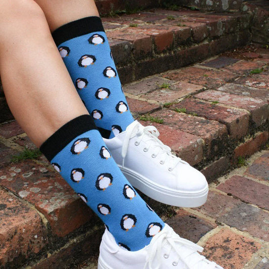 Penguin Bamboo Socks (Comfort Cuff) Socks Swole Panda