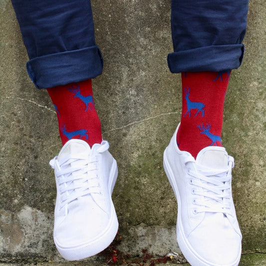 Red Stag Bamboo Socks Socks Swole Panda