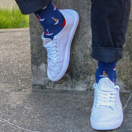 Sailing Boat Bamboo Socks Socks Swole Panda