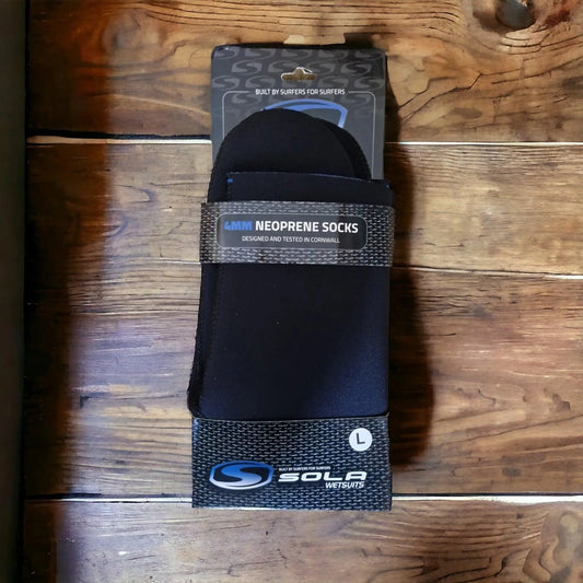 Sola Titanium 4mm Neoprene Fleece Lined Socks - Bob Gnarly Surf