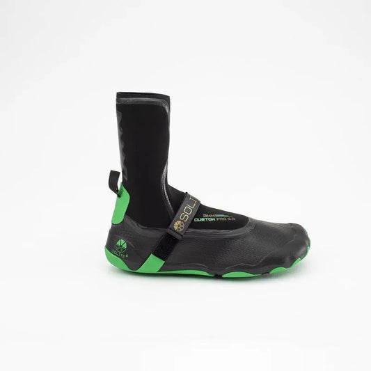 Solite 3mm Custom Pro 2.0 Boots Green/Black - Bob Gnarly Surf