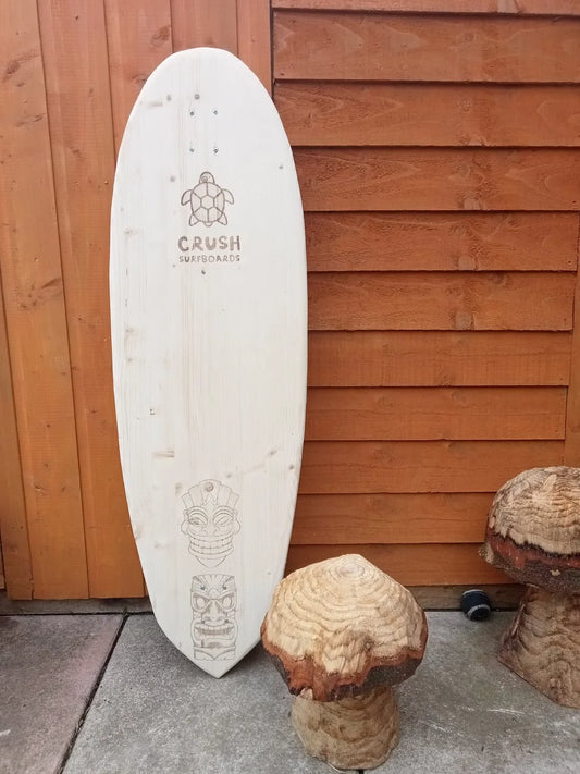 Crush Surfboards Creepie Tiki Cruiser Longboard Skateboard Longboard Skateboards Crush Surfboards Trucks + Wheels