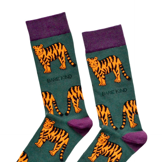 Save the Tigers Bamboo Socks Socks Bare Kind