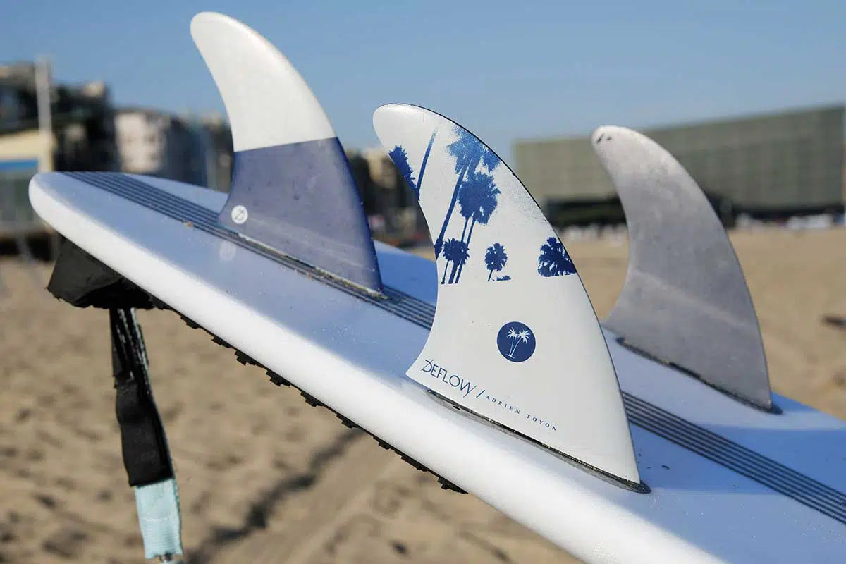 Deflow Adrien Toyon Signature Thruster Fin Set shortboard fins Deflow Surf