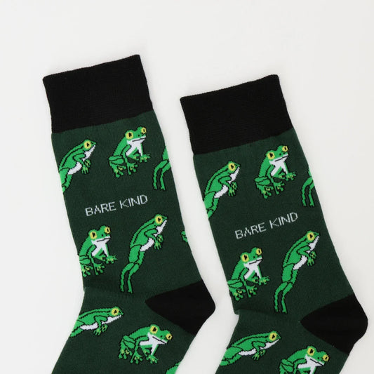 Save the Tree Frog Bamboo Socks Socks Bare Kind
