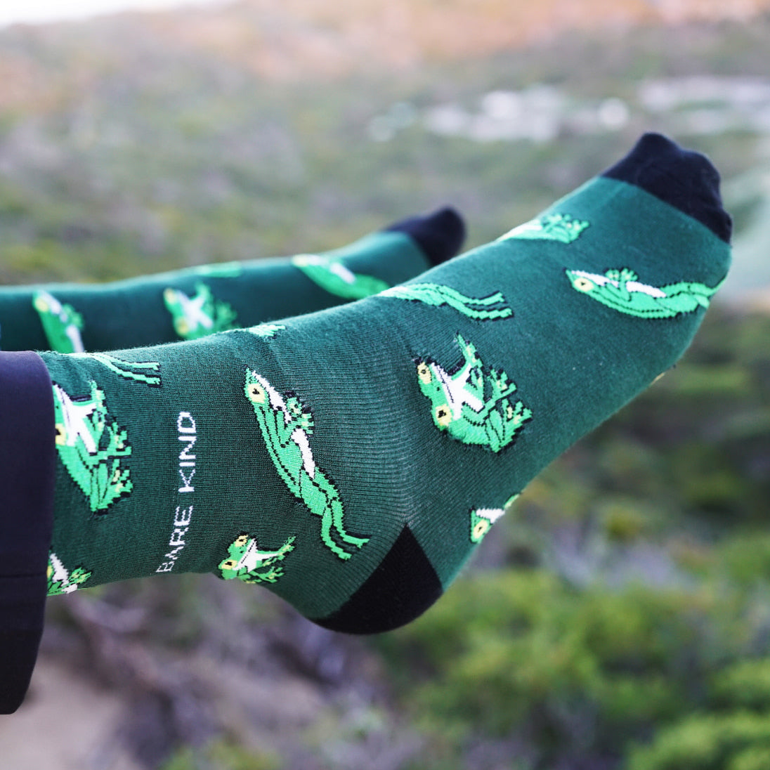 Save the Tree Frog Bamboo Socks Socks Bare Kind