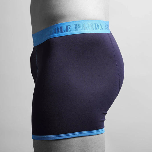 Bamboo Boxers - Navy / Blue Band Underwear Swole Panda