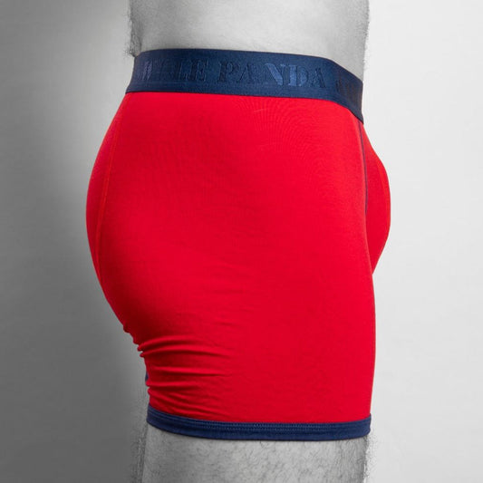 Bamboo Boxers - Red / Blue Band Underwear Swole Panda