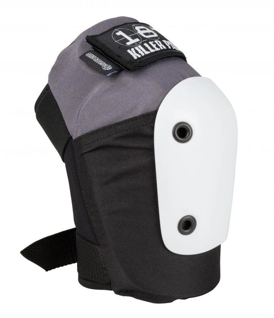 187 Killer Pads Adult Fly Knee Slim Skate Pad Grey - Bob Gnarly Surf