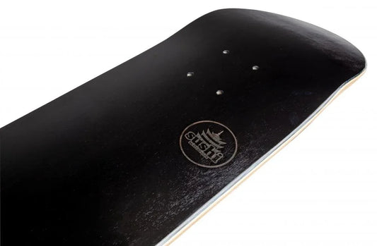 Sushi Pagoda Stamp Black Deck 31.25" x 8" Skateboard Deck Sushi
