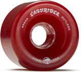 Arbor Easyrider Wheels Outlook Full Set Of 4 Red - Bob Gnarly Surf