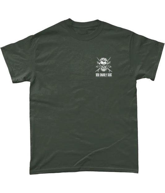 Bob Gnarly Surf Skull & Crossboards T-Shirt - Bob Gnarly Surf