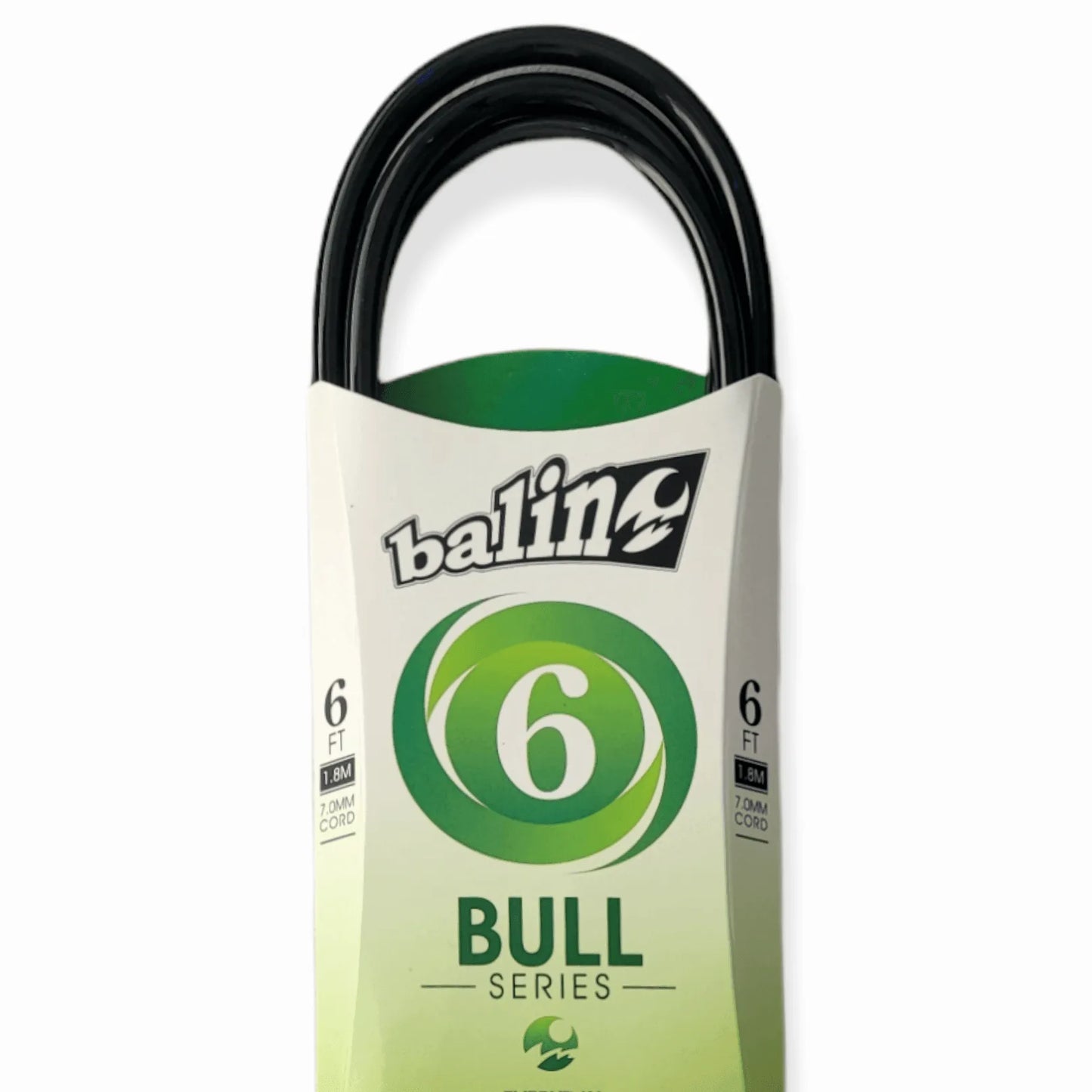 Bull Series 6' Black/Red Surf Leash Balin