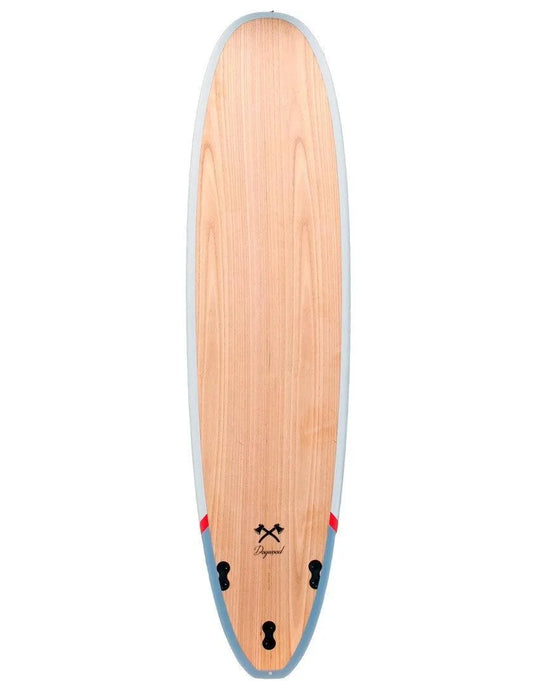 Cortez Woodcraft Mini Mal Surfboard 7ft 4 Dogwood - Bob Gnarly Surf