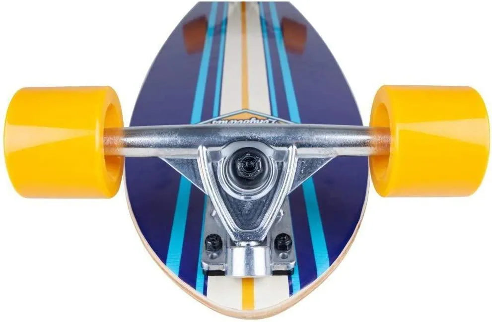 D-Street Pintail Ocean 35" Longboard Skateboard Blue Pintail Longboard D Street