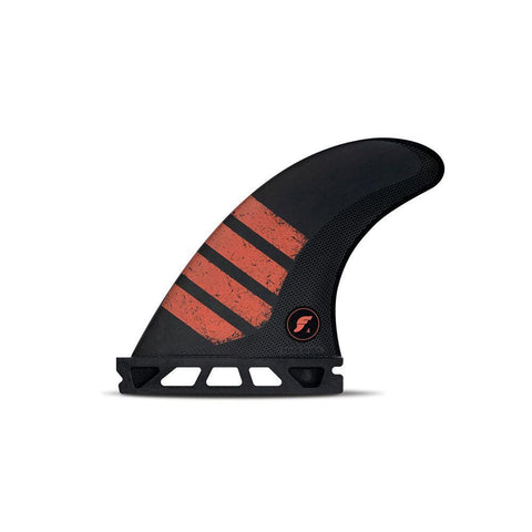 Futures F4 Alpha Size Small Black Red Thruster Fin Set - Bob Gnarly Surf