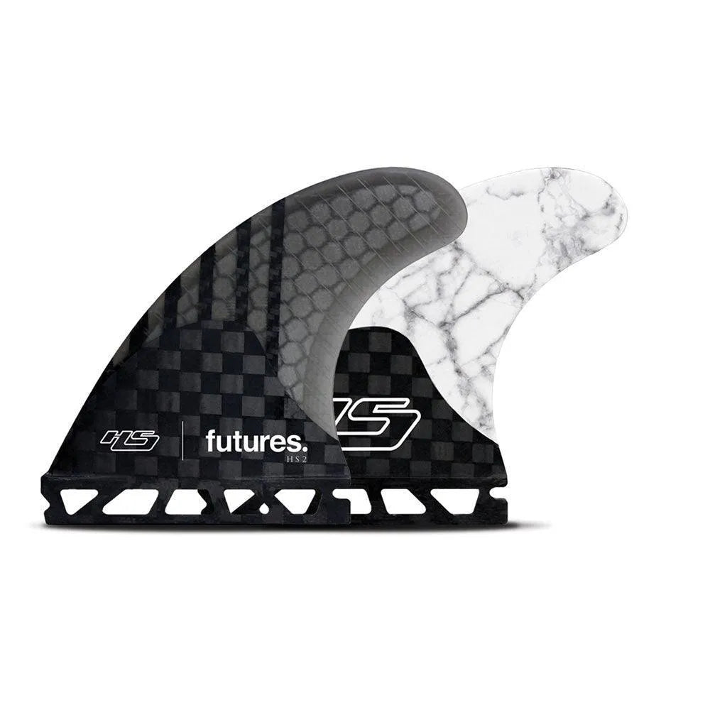 Futures HS2 Generation Hayden Shapes Size Medium White Thruster Set Hayden Shapes
