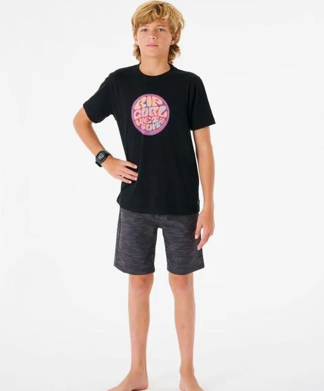 Rip Curl Filgree Boy Tee Shirt Black T-Shirt Rip Curl
