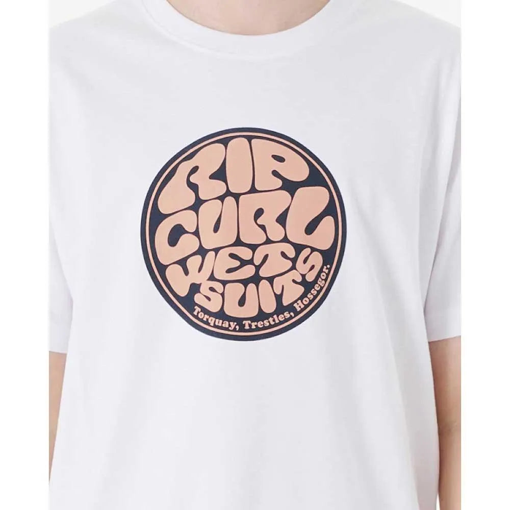 Rip Curl Filgree Short Sleeve Tee Shirt White T-Shirt Rip Curl