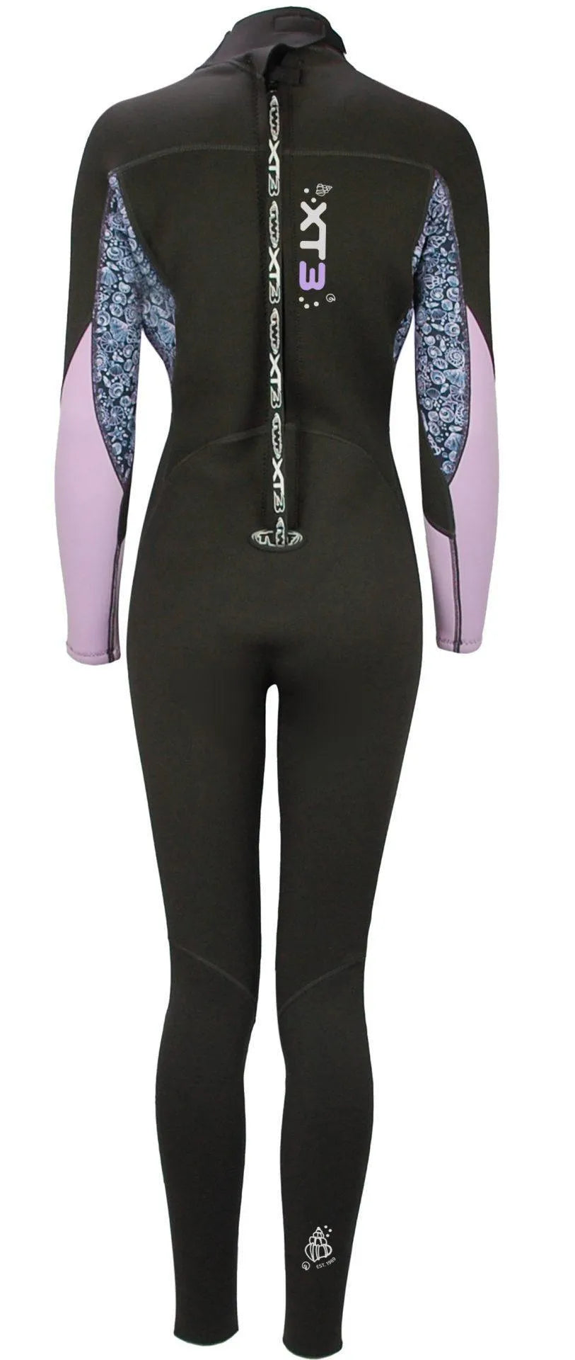TWF XT3 Ladies 3mm Full Length Wetsuit Lavender Shell - Bob Gnarly Surf